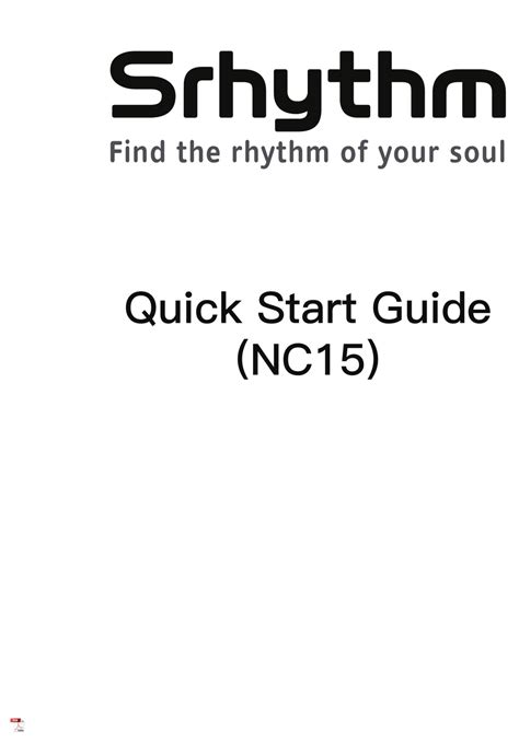 srhythm nc15 manual
